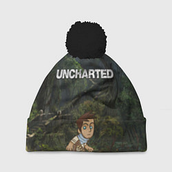 Шапка с помпоном Uncharted На картах не значится, цвет: 3D-черный