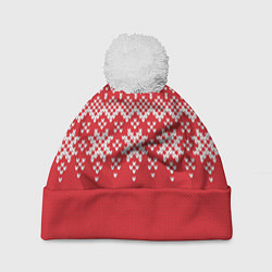 Шапка c помпоном Knitted Pattern