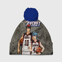 Шапка с помпоном Kuroko no Basket, Kagami Taiga Kuroko Tetsuya, цвет: 3D-тёмно-синий