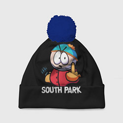 Шапка с помпоном Южный парк Эрик South Park, цвет: 3D-тёмно-синий