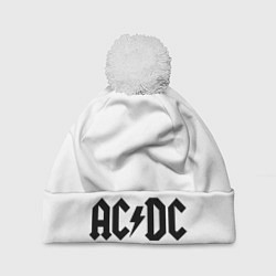 Шапка с помпоном ACDC white, цвет: 3D-белый