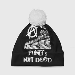 Шапка c помпоном Анархист Панк