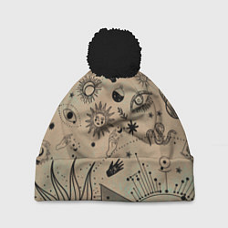 Шапка c помпоном Эзотерика