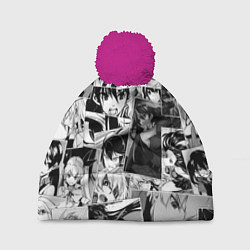 Шапка c помпоном Убийца Акамэ pattern