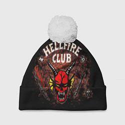 Шапка с помпоном Hellfire club, цвет: 3D-белый