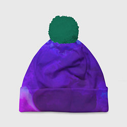 Шапка с помпоном Циклон Красок, цвет: 3D-зеленый