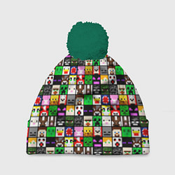 Шапка c помпоном Minecraft characters
