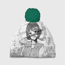 Шапка с помпоном Rui Tachibana art, цвет: 3D-зеленый
