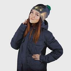 Шапка с помпоном Для фуры Scania нет преград, цвет: 3D-зеленый — фото 2