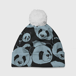 Шапка с помпоном Panda summer song, цвет: 3D-белый
