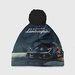 Шапка с помпоном Lamborghini - power - Italy, цвет: 3D-черный