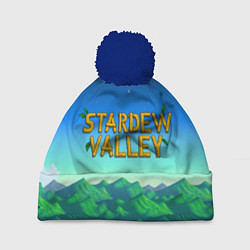 Шапка с помпоном Горы Stardew Valley, цвет: 3D-тёмно-синий