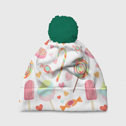 Шапка c помпоном Сладкий праздник