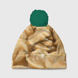 Шапка с помпоном Пельмени, цвет: 3D-зеленый