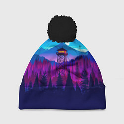 Шапка с помпоном Firewatch, цвет: 3D-черный