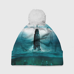 Шапка с помпоном Биошoк, цвет: 3D-белый