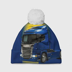 Шапка c помпоном Scania truck