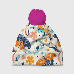 Шапка c помпоном Волшебная весна