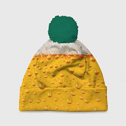 Шапка с помпоном Пенное, цвет: 3D-зеленый