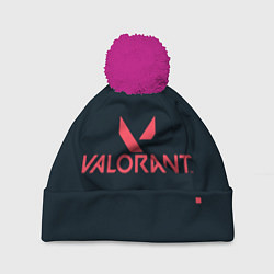 Шапка с помпоном Valorant игрок, цвет: 3D-малиновый