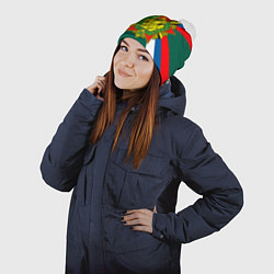 Шапка с помпоном Пограничные войска России, цвет: 3D-белый — фото 2