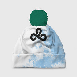 Шапка с помпоном Cloud9 Облачный, цвет: 3D-зеленый
