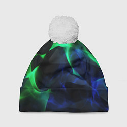 Шапка c помпоном Неоновая лава из плит