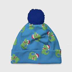 Шапка c помпоном Новогодний дракончик