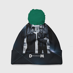 Шапка с помпоном Depeche Mode - Мартин и Дэйв, цвет: 3D-зеленый