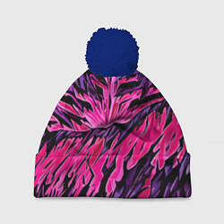 Шапка c помпоном Камень и розовая энергия