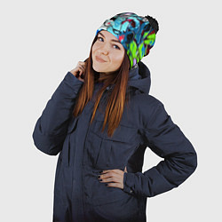 Шапка с помпоном Tekken 8 уличная битва, цвет: 3D-черный — фото 2