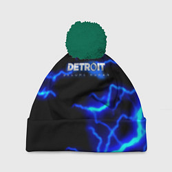 Шапка с помпоном Detroit become human storm, цвет: 3D-зеленый
