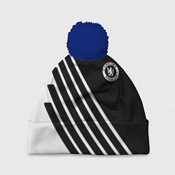 Шапка с помпоном Chelsea football club sport, цвет: 3D-тёмно-синий