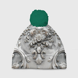 Шапка с помпоном Объемный орнамент, цвет: 3D-зеленый