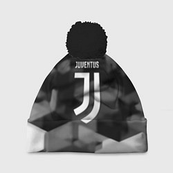 Шапка с помпоном Juventus geometry fc, цвет: 3D-черный