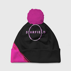 Шапка c помпоном Starfield neon