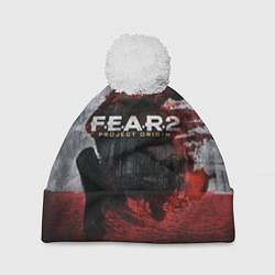 Шапка с помпоном Игра Fear город и кровь, цвет: 3D-белый