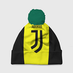 Шапка с помпоном Juventus sport geometry yellow, цвет: 3D-зеленый