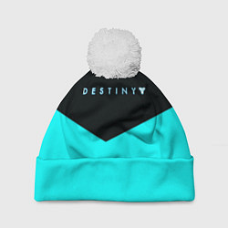 Шапка с помпоном Destiny action geometry, цвет: 3D-белый