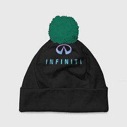 Шапка c помпоном Infiniti logo neon