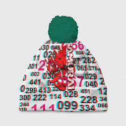 Шапка с помпоном Samurai cyberpunk game, цвет: 3D-зеленый