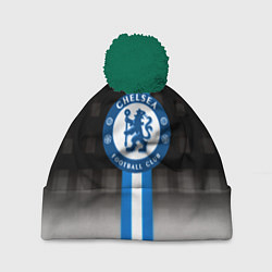 Шапка с помпоном Chelsea fc sport geometry, цвет: 3D-зеленый