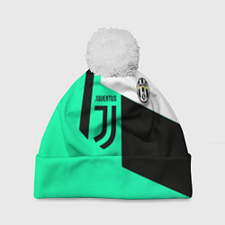 Шапка с помпоном Juventus geometry, цвет: 3D-белый