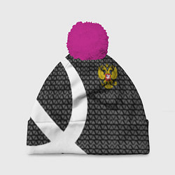 Шапка c помпоном Россия паттерн ссср