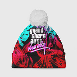 Шапка c помпоном GTA vice city tropic