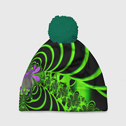 Шапка c помпоном Оптические иллюзии абстракция