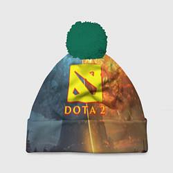 Шапка с помпоном DOTA 2 лес эльфов, цвет: 3D-зеленый