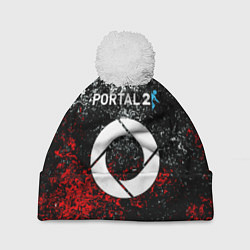 Шапка c помпоном Portal брызги красок