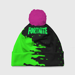 Шапка с помпоном Fortnite краски звезды, цвет: 3D-малиновый