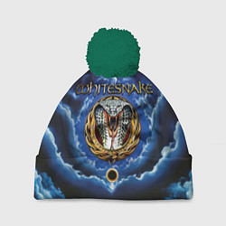 Шапка с помпоном Whitesnake музыкальная группа, цвет: 3D-зеленый